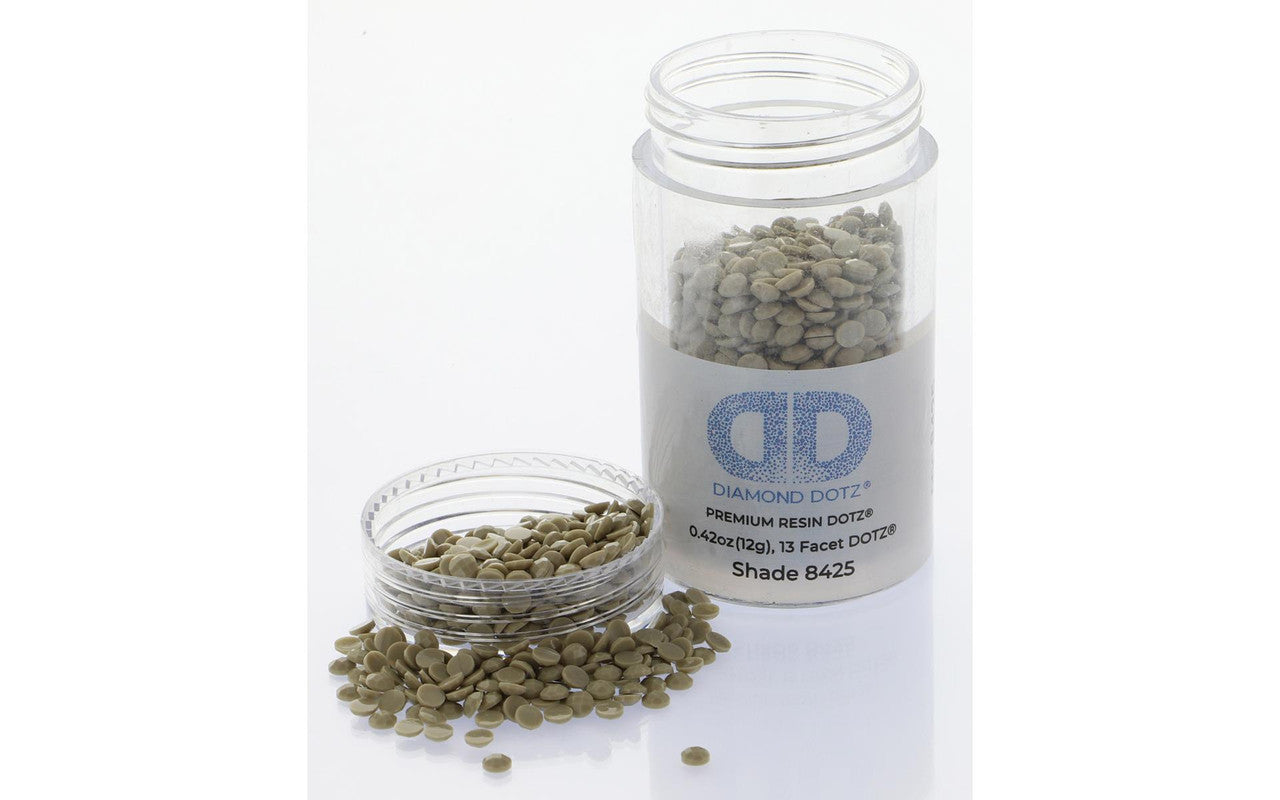 Diamond Dotz Freestyle Gems 2,8 mm 12 g grijsgroene waas 8425